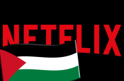 Netflix y bandera de Palestina