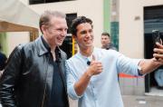 Alex Kapranos, líder de Franz Ferdinand, recorrió las calles de Lima.