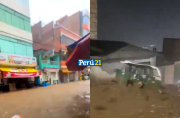 Fuertes inundaciones en el interior del Perú por inicio de temporada de lluvias