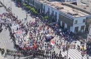 Manifestantes en Abancay